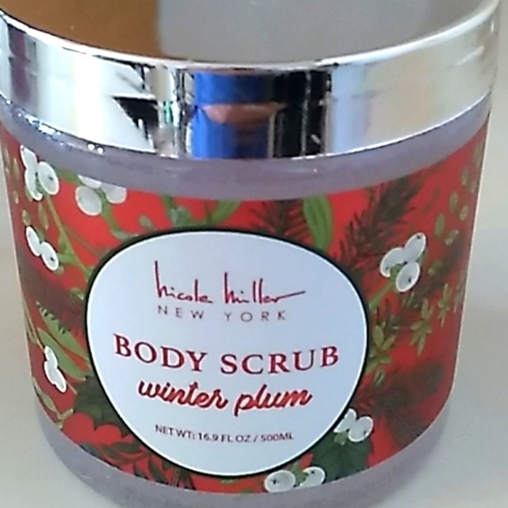 Nicole Miller, Body Exfoliator, Winter Plum